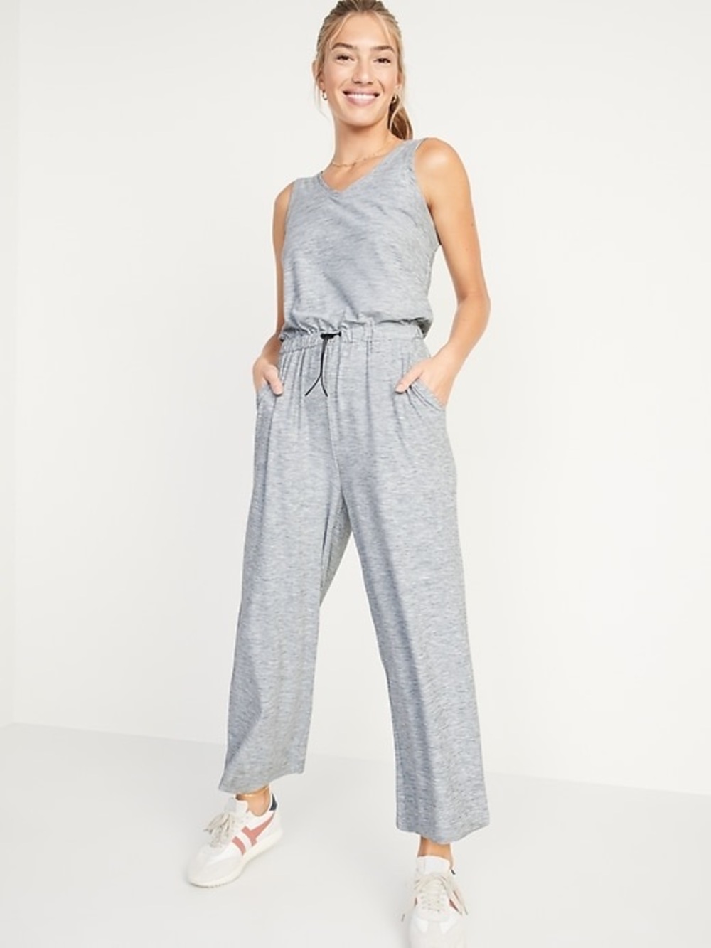 Old Navy Active Breathe ON V-Neck Wide Leg Jumpsuit, Size XS